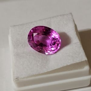 Excellent Cut Oval Pink Sapphire 💖 8.27 Carats Certified!